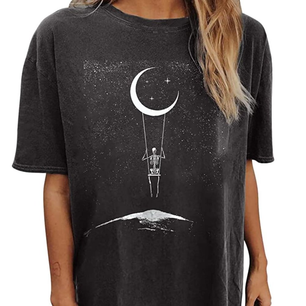 Skeleton Print Tee - image 2